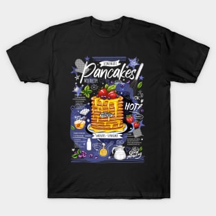 Pancakes recipe with you forever sweet print poster T-Shirt